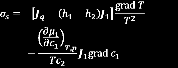 Termodiffúzió (5) 5 A Gibbs-Duhem-relációt