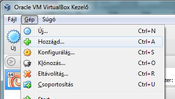 Gép menüpont fontosabbjai Konfigurálás: Felülbírálhatók a telepítéskor megadott beállítások. Ha ISO lemezképről szeretnénk az op.