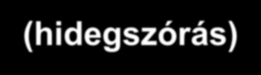 TERMIKUS SZÓRÁS általános technológiai sorrendje (hidegszórás) Felület-előkészítés : tisztítás zsírtalanítás érdesítés (menetes durvítás, szemcsefúvatás) Hengeres munkadarab befogása, (kerületi