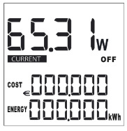 A felső kijelzőmező menüfolyamata (7) 3. ábra Óraidő, energia (kwh) 4.