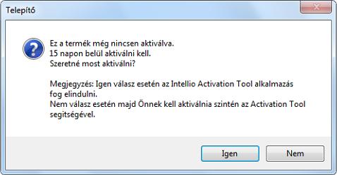 Amennyiben az Intellio Server programot szoftveresen kívánja aktiválni, nyugodtan