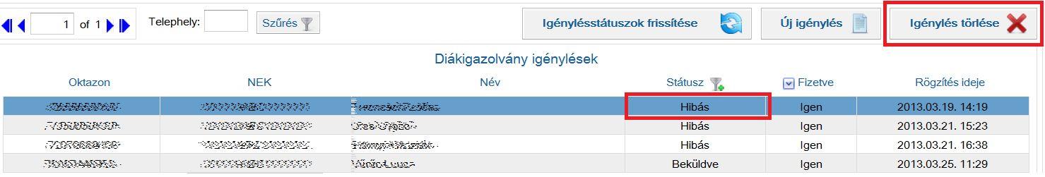 FONTOS: Egy csomag csak abban az esetben véglegesíthető, ha a hozzá tartozó összes igénylés Fizetve státuszban van (a fizetett státusz az Igénylések oldalon állítható be).