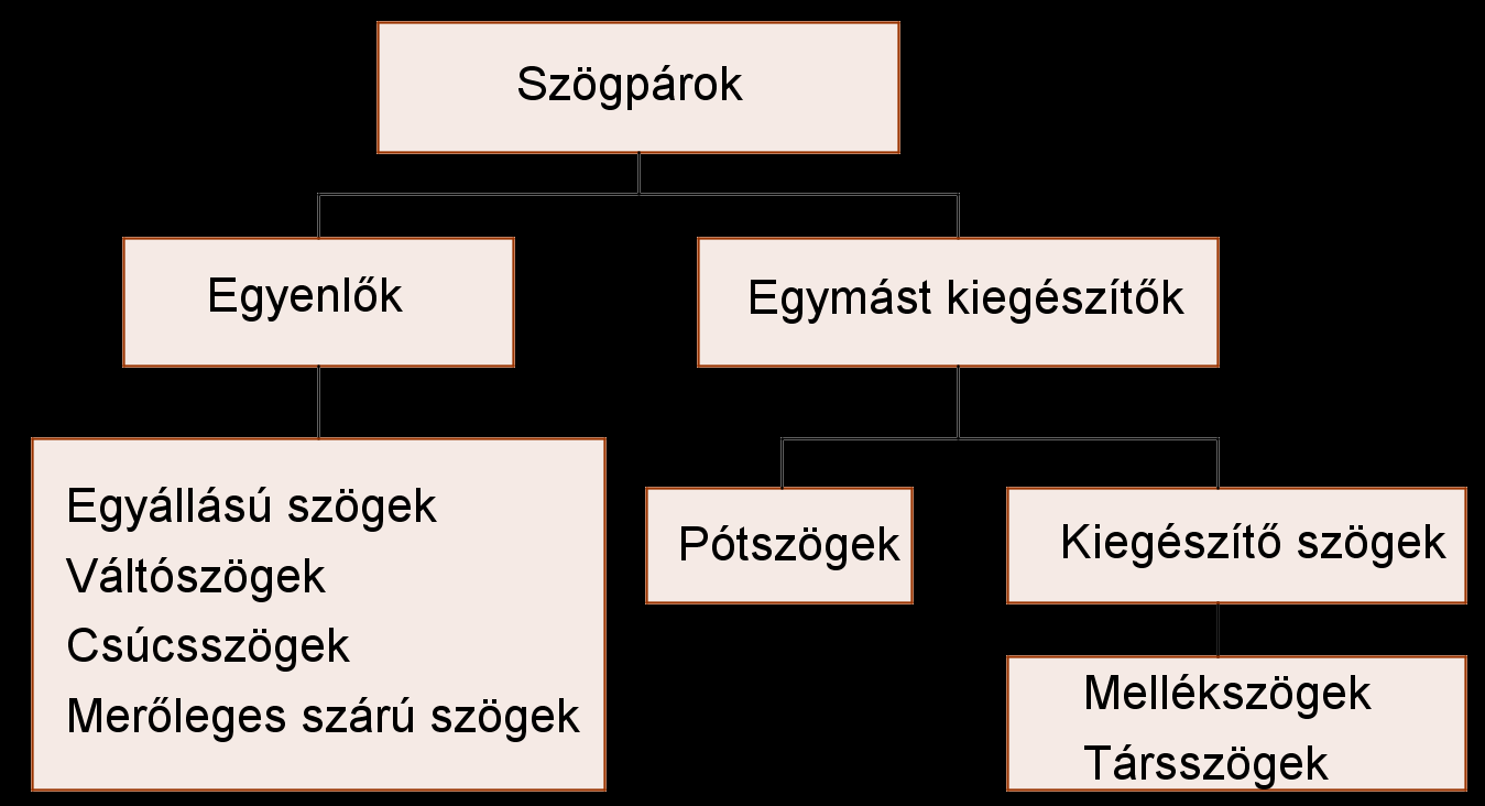 Segédlet a Természettudományi alapismeretek című tárgyhoz - geometria - 40. oldal Példa Az α és β merőleges szárú szögek. Határozzuk meg a szögek nagyságát, ha a β szög harmadrésze az α-nak.