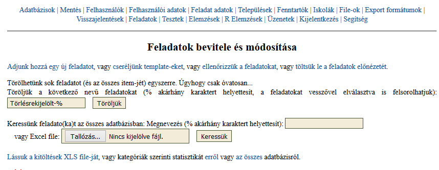 10. Feladat- és tesztdokumentáció készítése Mind feladat, mind részteszt, mind teljes teszt szintjén készíthető dokumentáció az edia rendszerben.