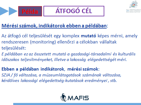 2. ábra: Átfogó cél és felelősének teljesítménymérése 3.