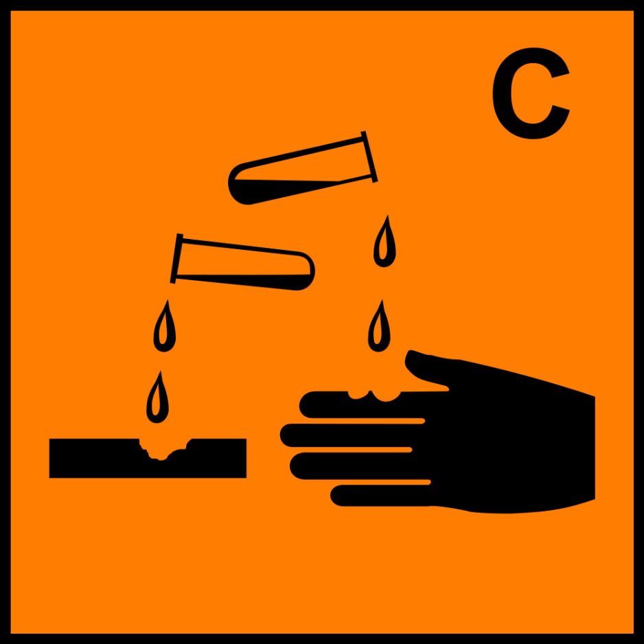 H314 Súlyos égési sérülést és szemkárosodást okoz. EUH208 Tartalmaz N-(2-hydroxyethyl)-N-[2-[(1-oxooctyl)amino]ethyl-b-alanine, Allergiás reakciót válthat ki.