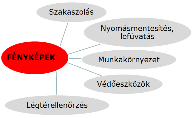 A gázveszélyes munkák felügyelete A felügyeleti rendszer