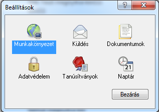 - 4 - Tételek, Lomtár automatizált törlése, ürítése A Főmenüben: 1. Kattintsunk az Eszközök menü Beállítások parancsára. 2. Válasszuk a Munkakörnyezet ikont, majd a Lomtalanítás lapot. 3.