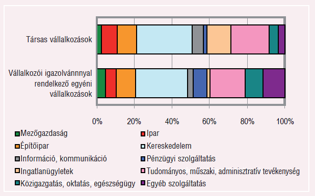 A KKV szektor Magyarországon A vállalkozások fıtevékenység szerinti megoszlását vizsgáló statisztikák érdekes eredményekkel szolgálnak.