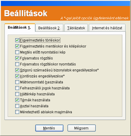 Házipénztár 23 Szigorú számadású bizonylatok engedélyezése: Pénztárbizonylat készítésekor csak szigorú számadású bizonylatok azaz csak időrendben rögzített bizonylatok készíthetők illetve a negatív