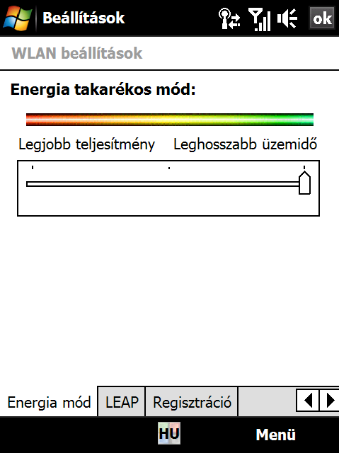 158 Internet Az akkumulátor töltésének kímélése vezeték nélküli hálózat használata közben A Wi-Fi használata erősen igénybe veszi az akkumulátort.