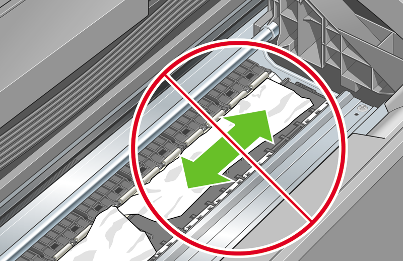 Papírral kapcsolatos hibák elhárítása 5. A nyomtató tetején keresztül kiemelve óvatosan távolítsa el az elakadt lap felfelé mozdítható részét. 6.