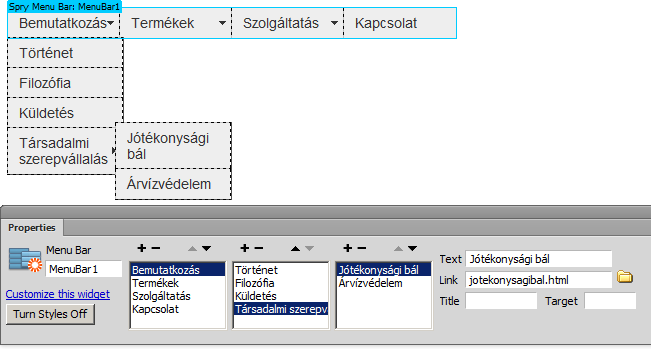 második lapon megadhatjuk az egyes adatoszlopok értékeinek adattípusát, és hogy legyen e rendezés, ill. mely oszlop alapján történjen.