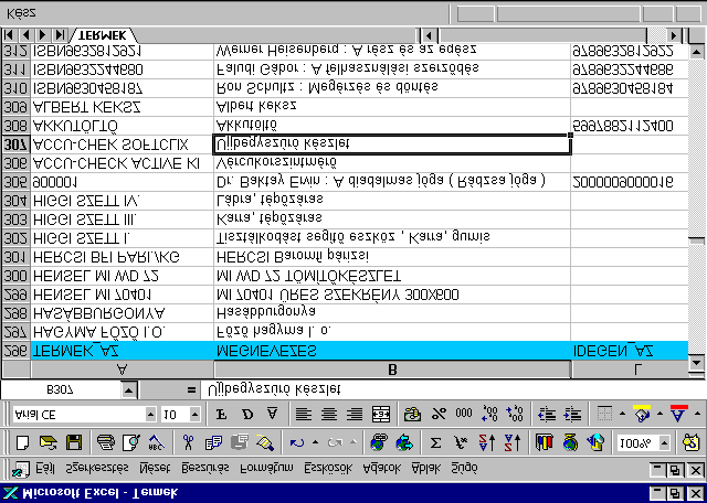 - 9 - Az adott Pénztárgép Interface esetén a TERMÉK AZONOSÍTÓ elsı 18 pozíciója kerül