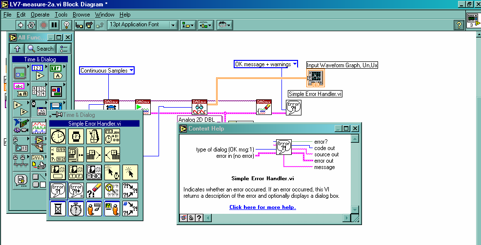 Analóg adatbeolvasás Simple