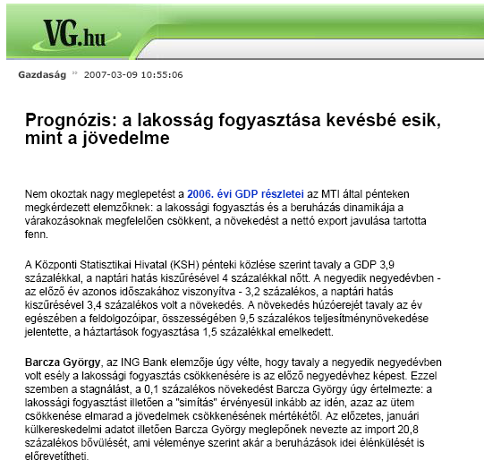 A megtakarítási függvény a fogyasztás és a megtakarítás kapcsolata S = - C megtakarítási függvény S( ) C( ) C c ˆ C0 c ˆ C0 (1 cˆ) megtakarítási határhajlandóság sˆ 1 cˆ 0 sˆ 1 megtakarítási hányad 0