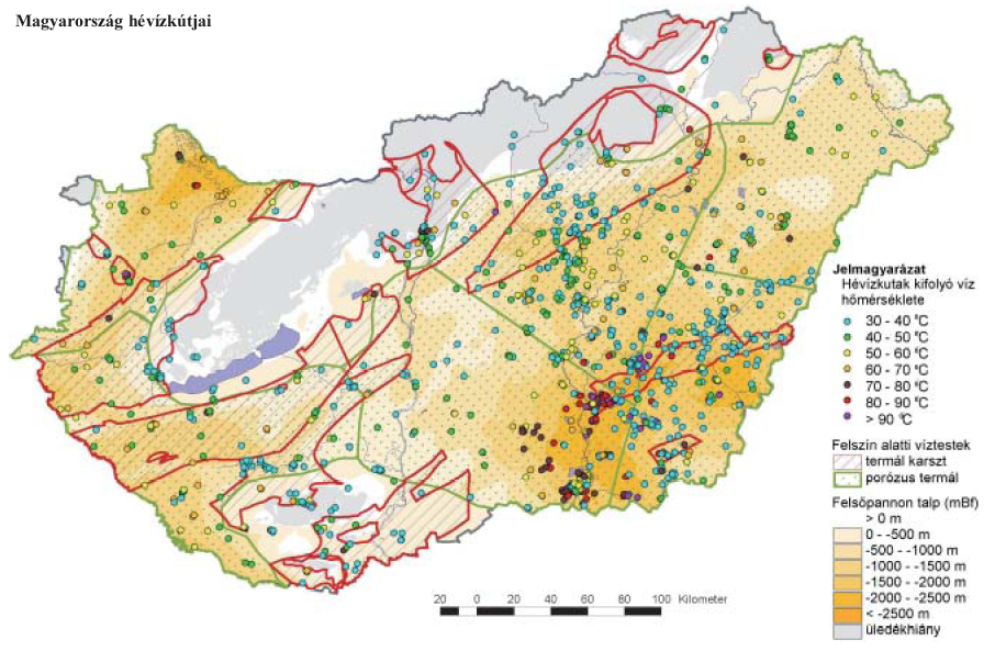 (MÁDLNÉ, 2006) Magyarország ismert és reménybeli földtani vagyona 0 5000 m-es mélységtartományban 102 180 Exa-Joule (102 180 000 PJ).