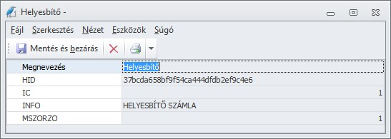 Számlatípusok alapszótár. Számlatípusok felvitele Számlatípus felvitel párbeszédablak. Termékek/szolgáltatások A termékek és szolgáltatások alapszótárai. Akciók Egyes termékakciók alaptáblája.