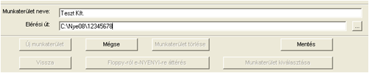 Floppy-s munkaterület készítése 3. Floppy-s munkaterület készítése 4. Adatok kitöltése után a Mentés gombot használjuk 25 26 Floppy-s munkaterület készítése 5.