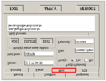 MAIL Ha riasztás érkezik, a video server program rögzíti a pillanatnyi képet és elküldi a kijelölt címzetteknek. 1.