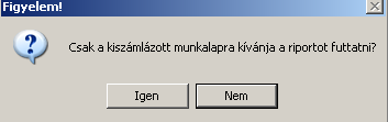 Új riport az elvégzett munkaidőkre Jelentések/Szerviz/Szervizjelentés modul Riportok/Idősz.munkavégzés/Munkaidő ráfordítás menüpontból indítható.