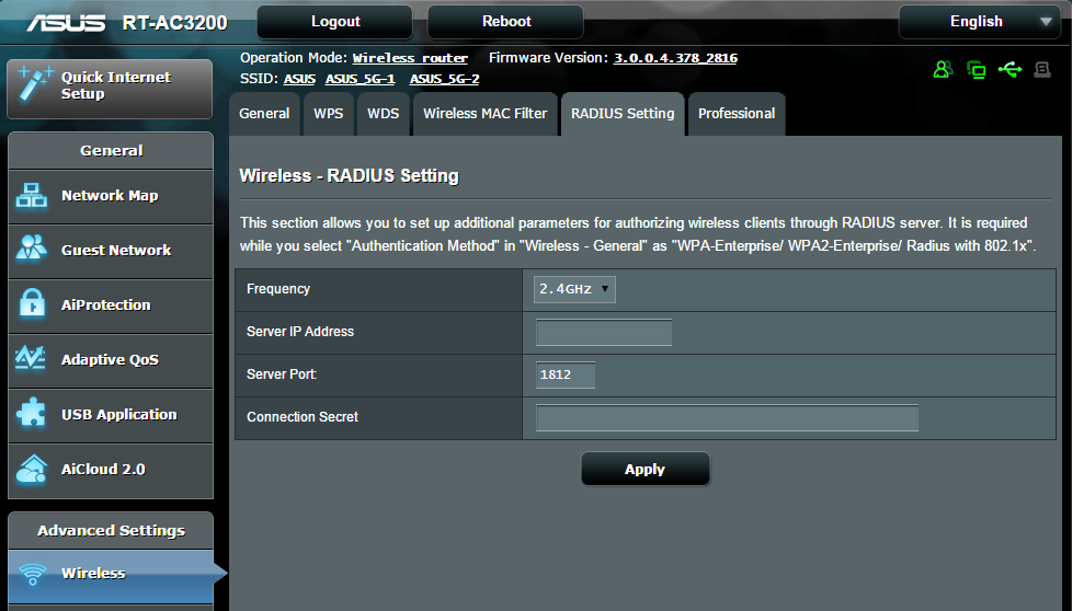 4.1.5 RADIUS beállítás A RADIUS (Remote Authentication Dial In User Service) beállítás egy külön biztonsági réteget nyújt, amikor a WPA-Enterprise, WPA2-Enterprise, vagy Radius 802.