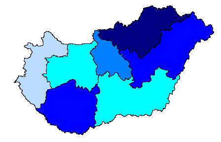 KORLÁTOZOTTSÁG REGIONÁLIS EGYENLŐTLENSÉGEI (OLEF2000) Prevalencia esélyhányadosok (95%-os megbízhatósági intervallum) 4,4