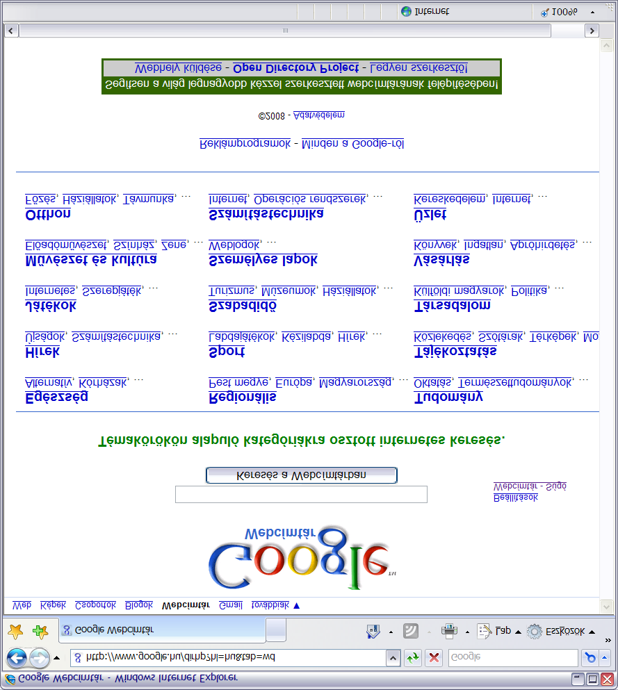 A gyakran feltett kérdések rovatban sok hasznos iránymutatást kaphatunk a Webcímtár használatához. http://www.google.hu/intl/hu/dirhelp.html 6.2. Mi az Open Directory Project?