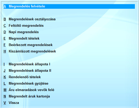 11. Megrendelés felvétele A SzervizM program tartalmaz egy megrendeléseket nyilvántartó alrendszert. Itt felveheti, nyilvántarthatja mindazokat a megrendeléseket, amelyeket az Ön cége kap.