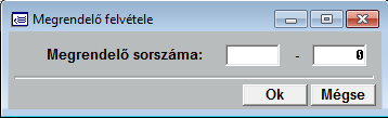 Telefon: A szállító telefonszáma. Készítés dátuma: A megrendelő készítésének dátuma. Megjegyzés: A megrendelővel kapcsolatos megjegyzés.