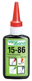 VARYBOND Type15-86 Csomagolási egység: 10 x 50ml Csımenet tömítı-ragasztó, nagy szilárdságot igénylı csatlakozásokhoz.