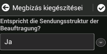 következő SMSkódot EL z EL-kód IGEN: Itt visszaigazolja a küldemény megbízás szerinti átvételét és folytathatja az utat. NEM: Kérjük, azonnal hívja a kocsikövetőket és várjon a további utasításra!