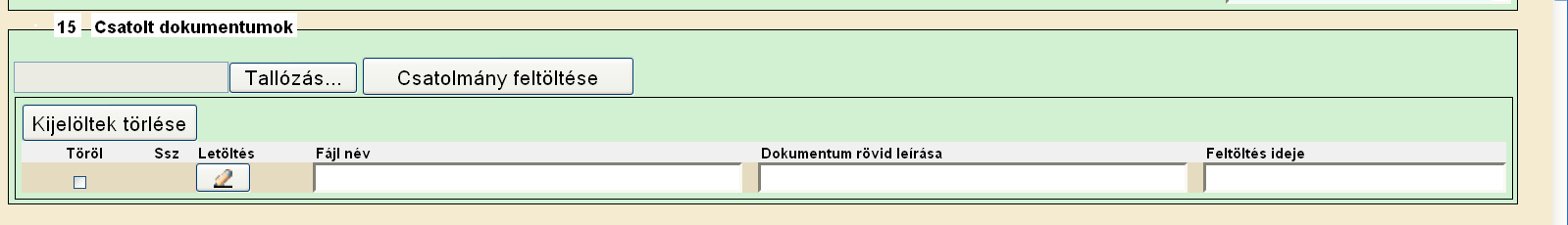 Ha közbeszerzést folytatott le, értelemszerűen töltse ki a mezőket. 15.