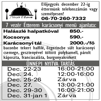 1 4 XXV. évfolyam 12. szám Csemő Község Önkormányzatának havilapja 2015. december Felhívás! Nem tudja mûvelni a földjét? TUDUNK SEGÍTENI!