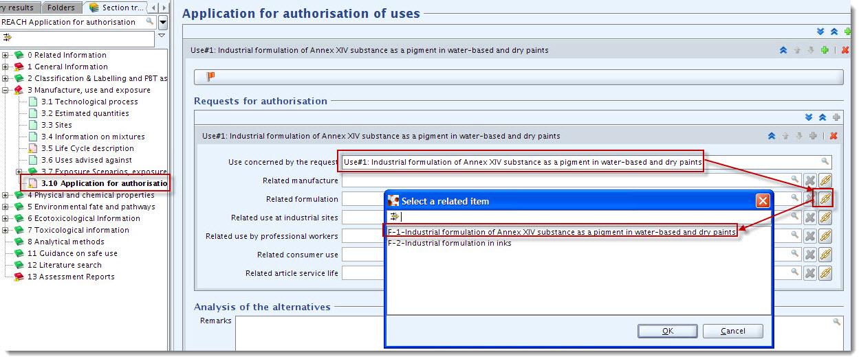 66 Adatbenyújtási kézikönyvadatbenyújtási kézikönyv 3.0 verzió 55. ábra: A Use cncerned by the request (A kérelemmel érintett felhasználás) leírása 5.18.2.