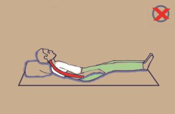 4. Fekvés: A helyes fekvéskor az ágy közepesen kemény, nem süppedős és nem gödrös, így a gerinc megközelítőleg vízszintesen, egyenesen tud elhelyezkedni háton és oldalt fekvő helyzetben is.