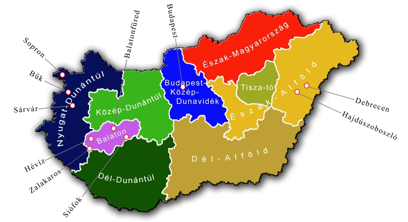9. számú diagram: A vendégéjszakák számának havi, %-os megoszlása 2009-ben Magyarországon 18 16 14 12 10 8 6 4 2 0 4 4 5 7 9 10 16 17 9 8 6 5 Forrás: Magyar Turizmus Zrt.