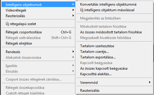 ISMERKEDÉS A PROGRAMMAL 127 Intelligens objektumok fejlesztései A külső fájlok automatikusan egyetlen mappába csomagolhatók, hogy megőrizzük a rájuk mutató hivatkozásokat.