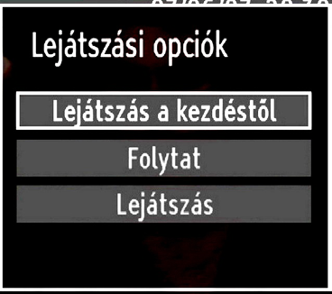 A felvétel OSD-je jelenik meg egy rövid időre és az aktuális esemény felvételre kerül. A távirányítón található (FELVÉTEL) gomb újból lenyomásával az EPG.