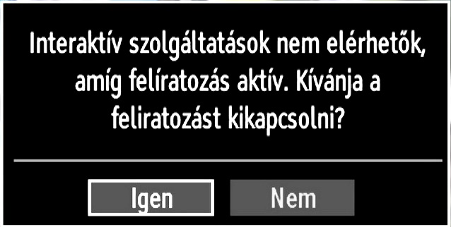 Segítség nagyothallóknak: Ha a műsorszolgáltató engedélyezi a különleges hangjeleket, akkor bekapcsolhatja ezt a beállítást, hogy fogni tudja ezeket a jeleket.