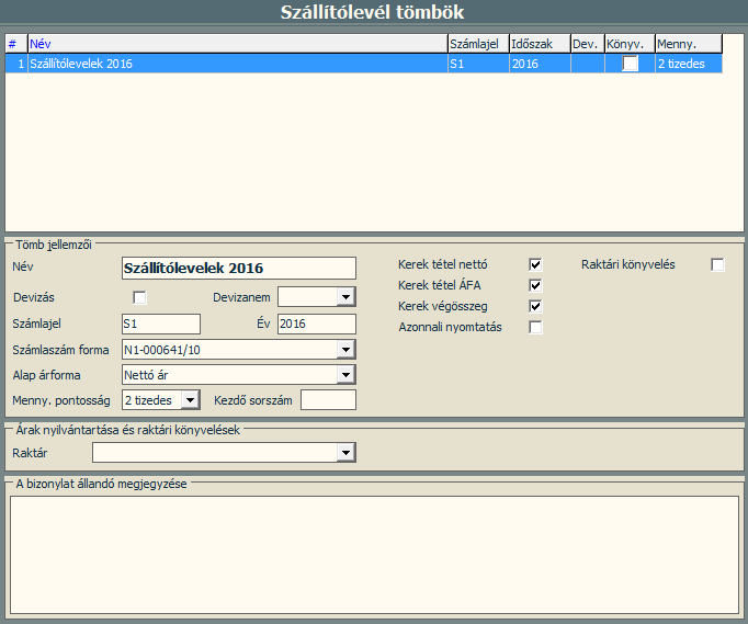 A Sprint programban ezekre a bizonylatokra ugyanazok a szabályok érvényesülnek, mint a végleges számlákra. 4.