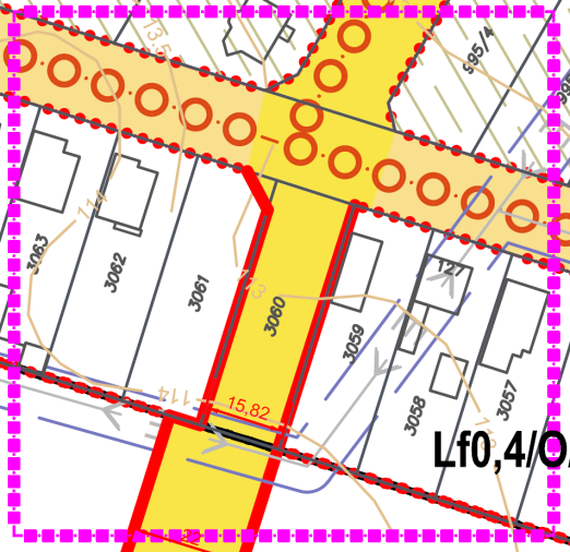 Leírás Utolsó mentés időpontja: 2015.06.29. 8:31 41 13 4 Szalai Noel kérelme 13/41 Rendezés alá vont terület: A módosítás a 11. ábra szerinti 3061 hrsz. teleknek helyet adó 0699.