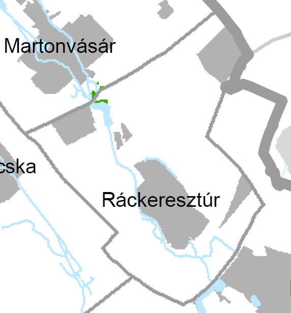 Magterület, ökológiai folyosó, puffer terület övezete a szerkezeti terv változtatással érintett terület az övezet területét nem érinti.