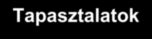 Tapasztalatok eset % Kiküldött meghívó levelek száma 159 006 100 Beérkezett székletminták száma 73 863 46,5 ifobt/fit pozitív (/Alb/+Hgb) beérkezett székletmintából 6 124