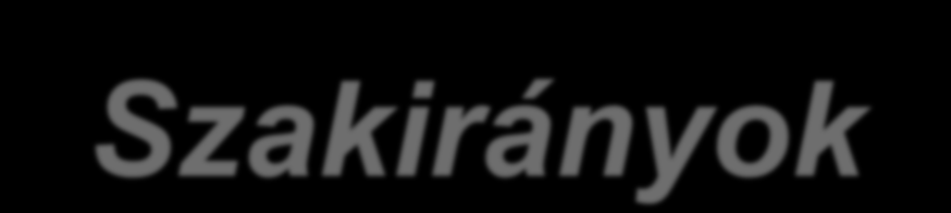 Szakirányok Energetikai mérnök BSc képzés, 2005 Atomenergetika 2007 Hőenergetika 2007 Épületenergetika 2008 Villamosenergetika 201?