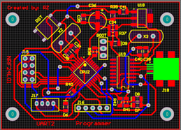 A vevő modul nyomtatott áramköri terve A vevő modul 3D-s nyomtatott áramköri terve 4.