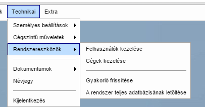 6. Tesztelés: Rendelés átadás tesztelése: Éles indulás előtt érdemes Tharanis belépéskor a _Gyakorló céget használni.