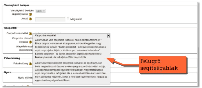 ALAPOK Súgó menü: A SuliX Learning rendszer használata során felmerülő kérdésekre a kiterjedt súgó menü segítségével találhat megoldást.