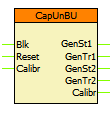 Bináris kimeneti státuszjelek Bináris kimeneti jelek Elnevezés Magyarázat CapUnBU_GenSt1_GrI_ 1. fokozat megszólalás CapUnBU_GenTr1_GrI_ CapUnBU_GenSt2_GrI_ 1. fokozat kioldás 2.