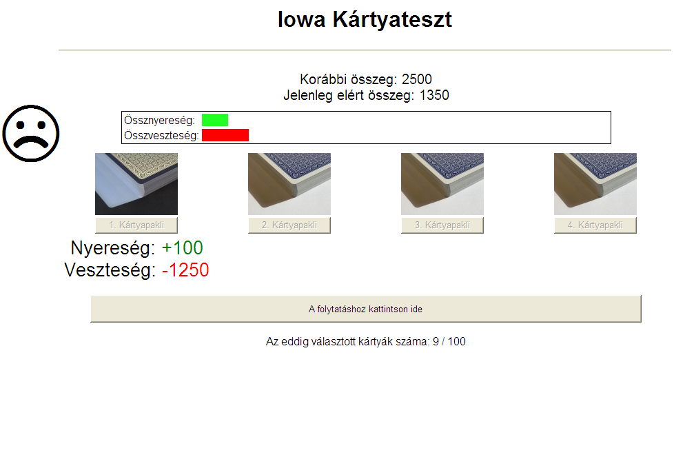 negatív szomatikus jelölő együtt jár egy bizonyos jövőbeni kimenettel, a kombináció vészcsengőként működik.